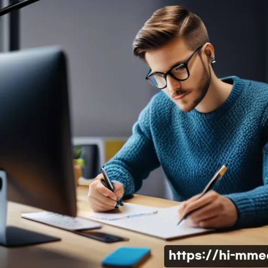 멀티미디어 콘텐츠의 법적 문제와 해결책 - A vibrant, medium shot of a young adult, gender-neutral, wearing casual yet stylish clothes (like a ...