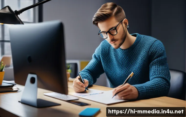 멀티미디어 콘텐츠의 법적 문제와 해결책 - A vibrant, medium shot of a young adult, gender-neutral, wearing casual yet stylish clothes (like a ...